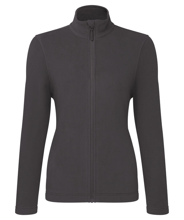 Premier Women’s ‘Recyclight’ Full-zip Microfleece - Dark Grey