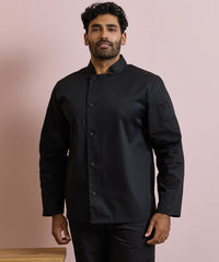 Premier Chef's Essential Long Sleeve Jacket - Black