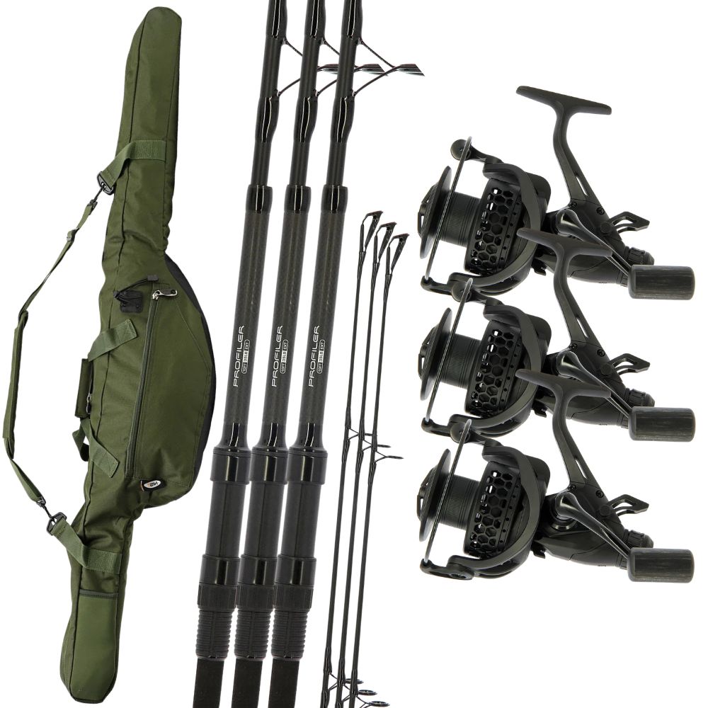 NGT 3 x 10ft Profiler Rods & CR60 Reels Set