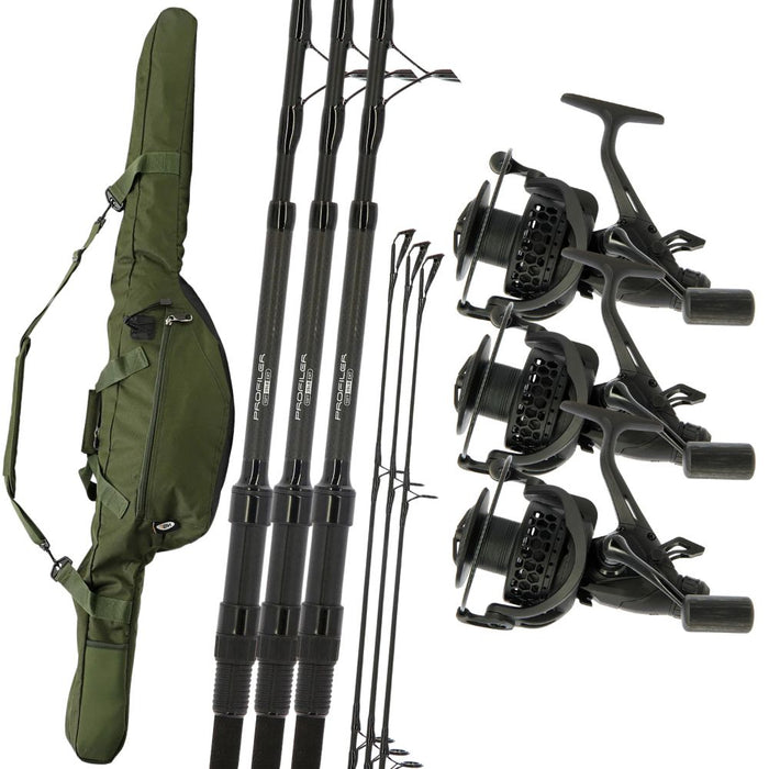 NGT 3 x 10ft Profiler Rods & CR60 Reels Set
