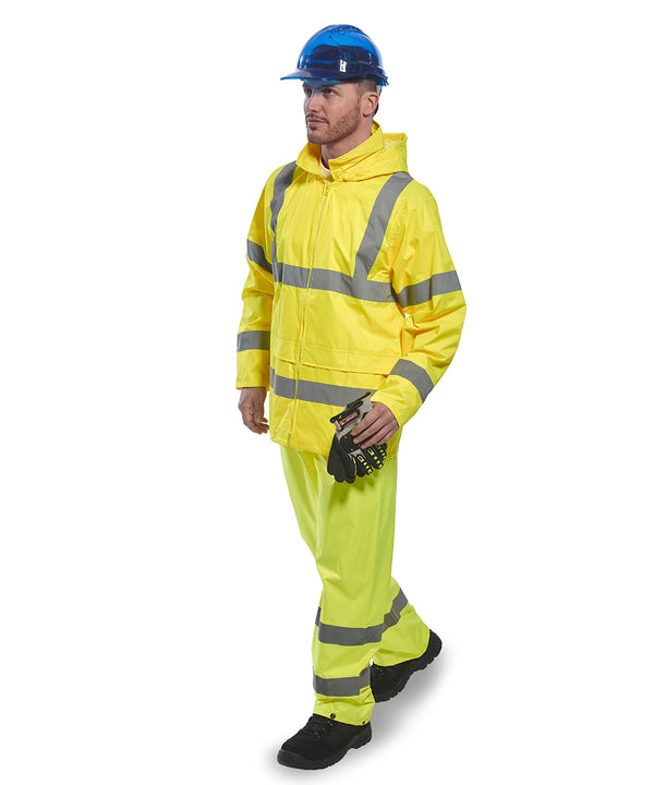 Portwest Hi-vis Rain Jacket - Yellow
