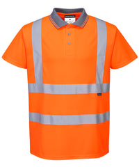 Portwest Hi-vis Short Sleeved Polo - Orange