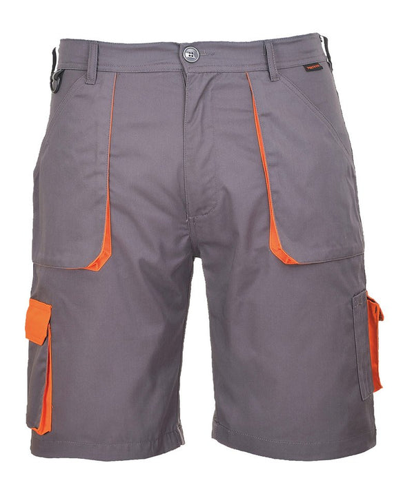 Portwest Texo Contrast Shorts - Grey/Orange