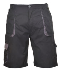 Portwest Texo Contrast Shorts - Black/Grey