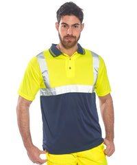 Portwest Two-tone Polo - Yellow/Navy
