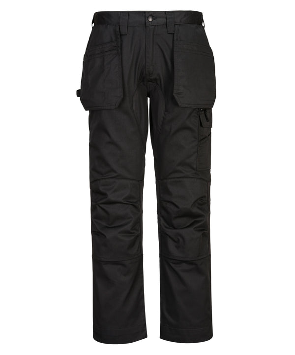 Portwest WX2 Stretch Holster Trousers (CD883) Slim Fit - Black