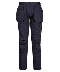 Portwest WX2 Stretch Holster Trousers (CD883) Slim Fit - Deep Navy/Black
