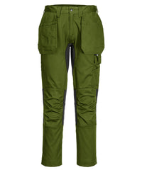 Portwest WX2 Stretch Holster Trousers (CD883) Slim Fit - Olive Green
