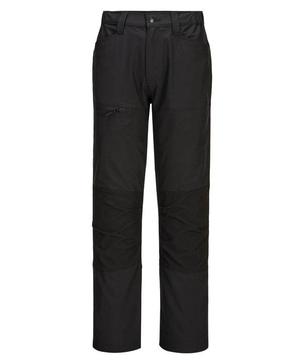 Portwest WX2 Stretch Work Trousers (CD886) Slim Fit - Black