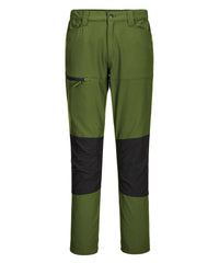 Portwest WX2 Stretch Work Trousers (CD886) Slim Fit - Olive Green