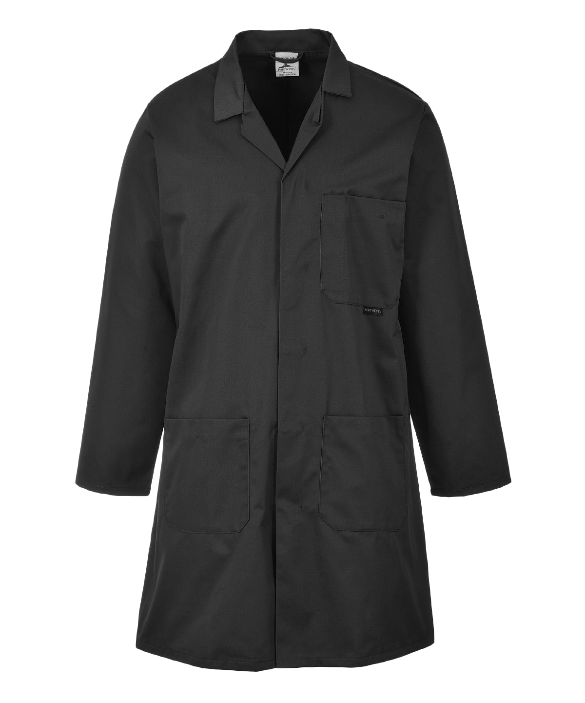 Portwest Lab Coat - Black