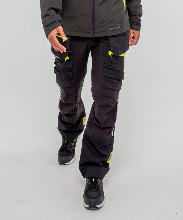Portwest DX440 Detachable Holster Pocket Trouser (DX440) Slim Fit - Black