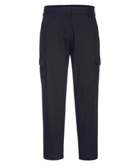 Portwest Women's Stretch Cargo Trousers (S233) Slim Fit - Black