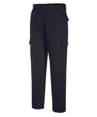 Portwest Women's Stretch Cargo Trousers (S233) Slim Fit - Black