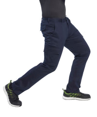 Portwest Stretch Slim Combat Trousers (S231) Slim Fit - Black