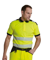 Portwest PW3 Hi-vis Polo Shirt - Orange/Black