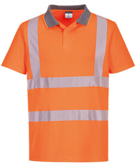 Portwest Eco Hi-vis Short Sleeve Polo - Orange