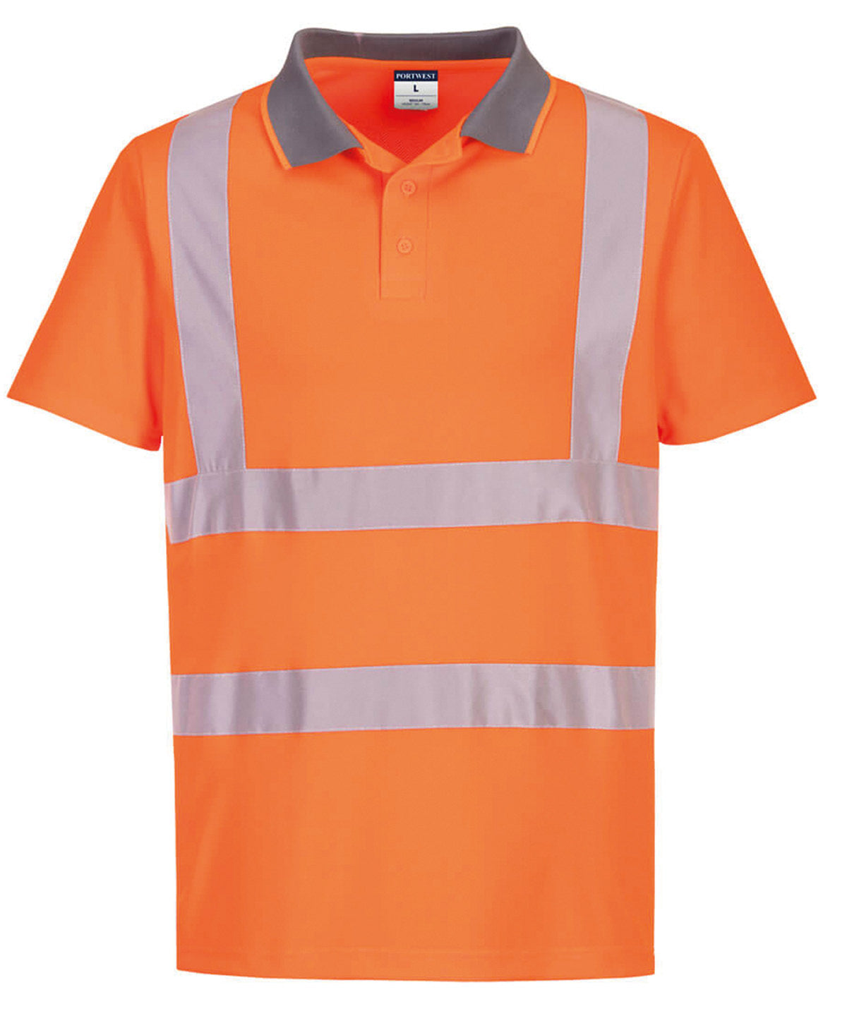 Portwest Eco Hi-vis Short Sleeve Polo - Orange