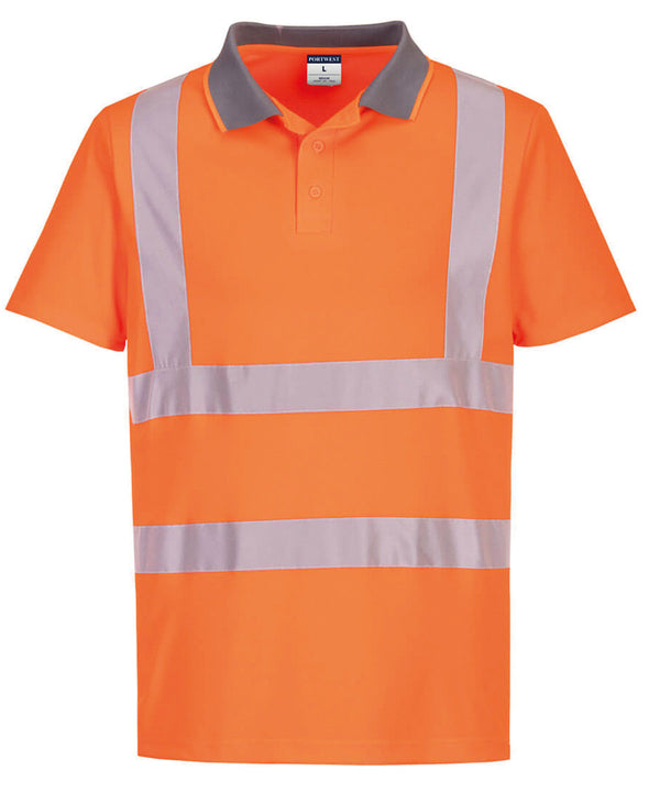 Portwest Eco Hi-vis Short Sleeve Polo - Orange