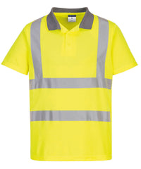 Portwest Eco Hi-vis Short Sleeve Polo - Yellow