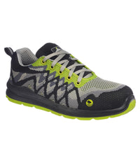 Portwest Composite Lite Eco Safety Trainers - Black/Yellow