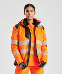 Portwest Women’s PW3 Hi-vis Winter Jacket - Orange/Black