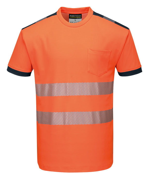 Portwest PW3 Hi-vis T-shirt - Orange/Black