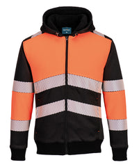 Portwest PW3 Hi-vis Class 1 Winter Hoodie - Orange/Black