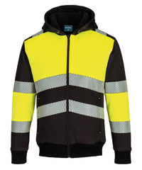 Portwest PW3 Hi-vis Class 1 Winter Hoodie - Yellow/Black