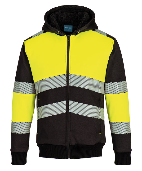 Portwest PW3 Hi-vis Class 1 Winter Hoodie - Yellow/Black
