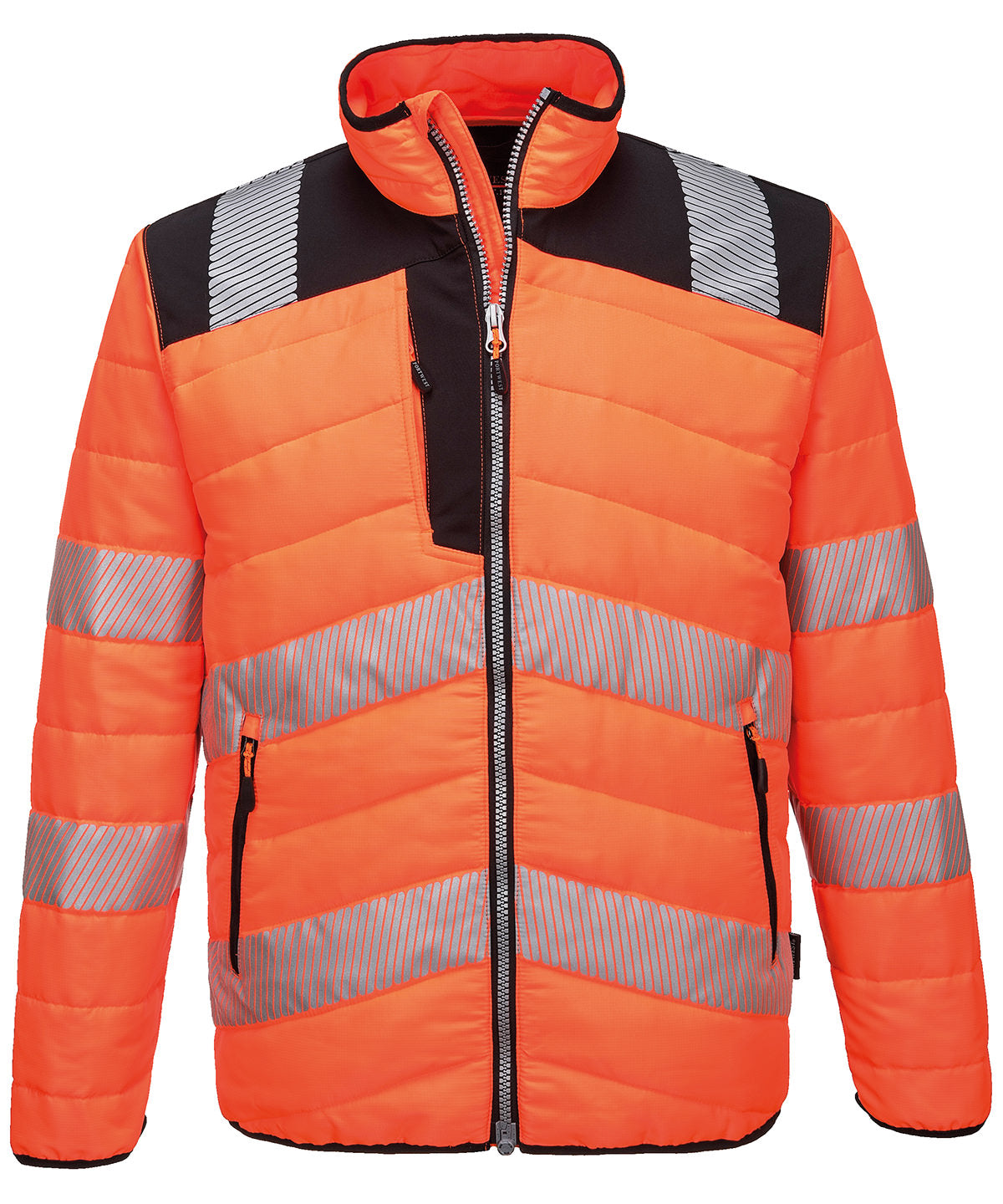 Portwest PW3 Hi-vis Baffle Jacket - Orange/Black