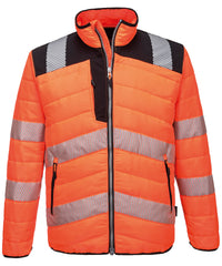 Portwest PW3 Hi-vis Baffle Jacket - Orange/Black