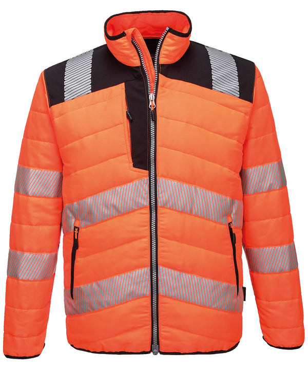 Portwest PW3 Hi-vis Baffle Jacket - Orange/Black