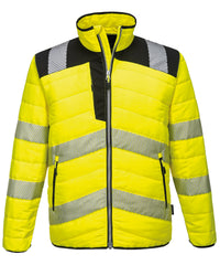 Portwest PW3 Hi-vis Baffle Jacket - Yellow/Black