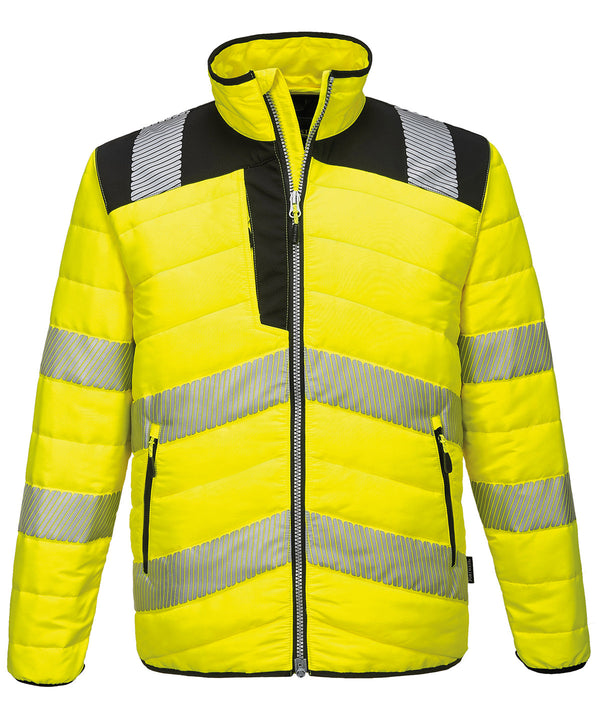 Portwest PW3 Hi-vis Baffle Jacket - Yellow/Black