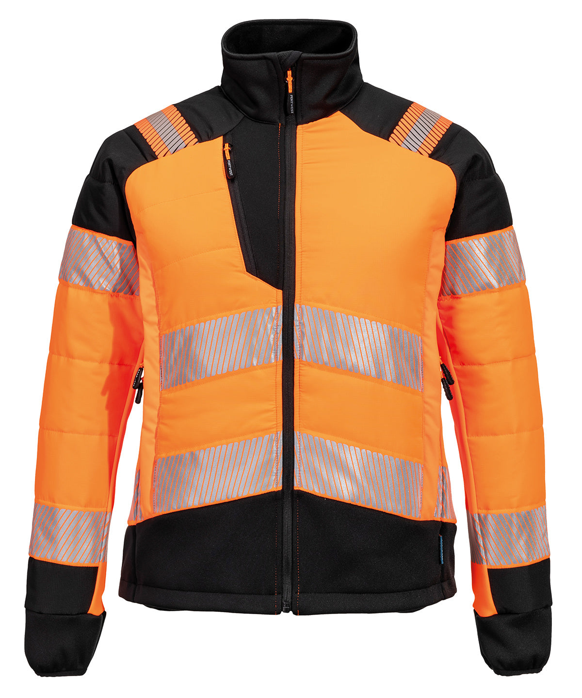 Portwest Women’s PW3 Hi-vis Hybrid Baffle Jacket - Orange/Black