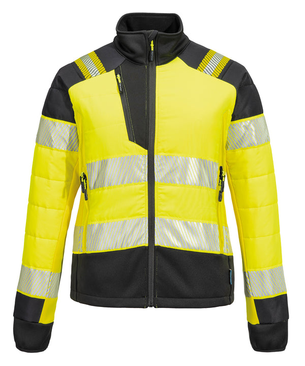 Portwest Women’s PW3 Hi-vis Hybrid Baffle Jacket - Yellow/Black