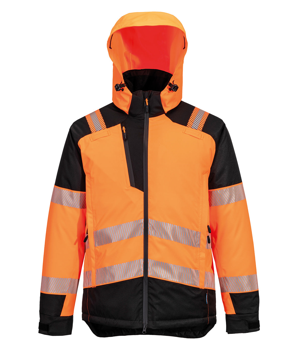 Portwest PW3 Hi-vis Winter Jacket - Orange/Black