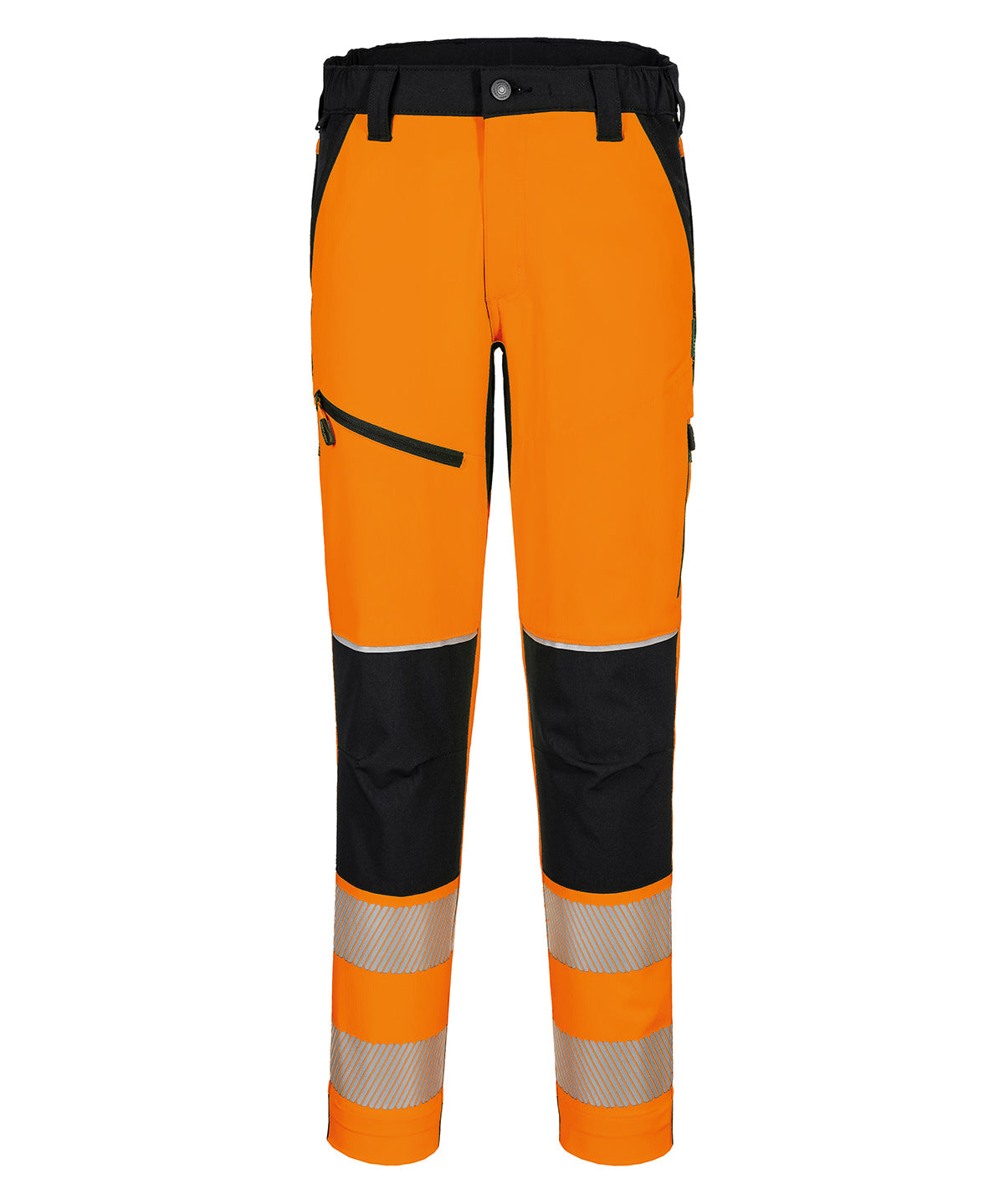 Portwest PW3 Hi-vis Stretch Trousers - Orange/Black