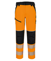 Portwest Women’s PW3 Hi-vis Stretch Trousers - Orange/Black