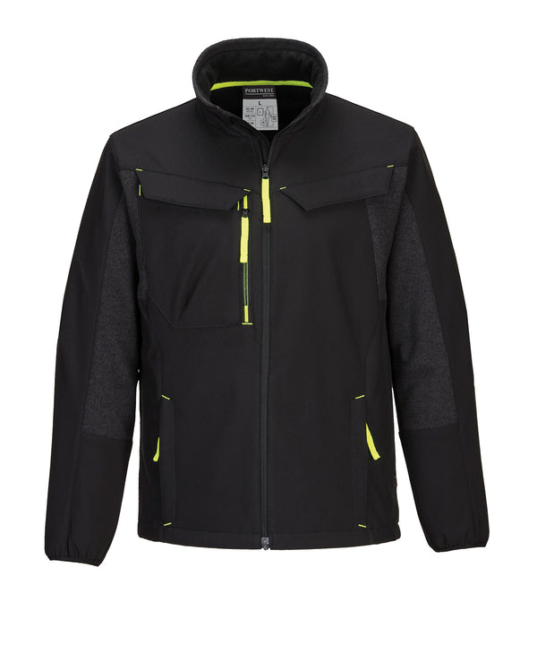 Portwest WX3 Eco Hybrid Softshell Jacket - Black