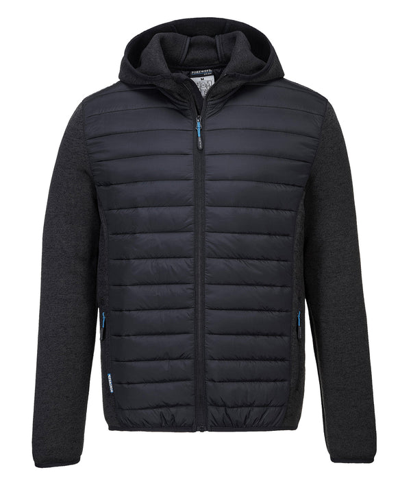 Portwest KX3 Hybrid Baffle Jacket - Grey Marl