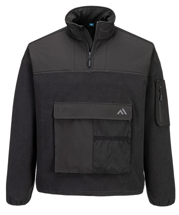 Portwest KX3 Sport ¼-zip Fleece - Black