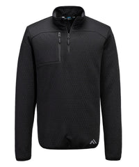 Portwest KX3 Sport Textured ¼-zip Sweatshirt - Black