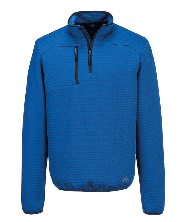Portwest KX3 Sport Textured ¼-zip Sweatshirt - Blue