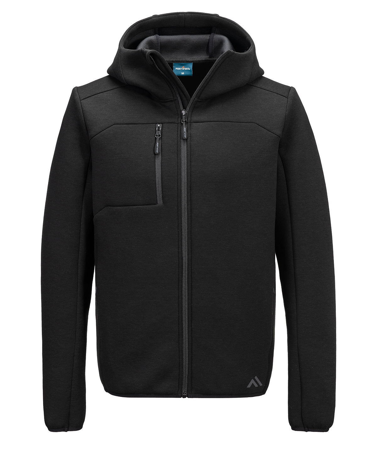 Portwest KX3 Sport Zip Hooded Sweater - Black