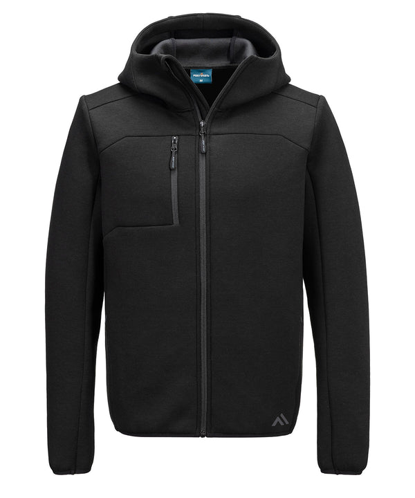 Portwest KX3 Sport Zip Hooded Sweater - Black