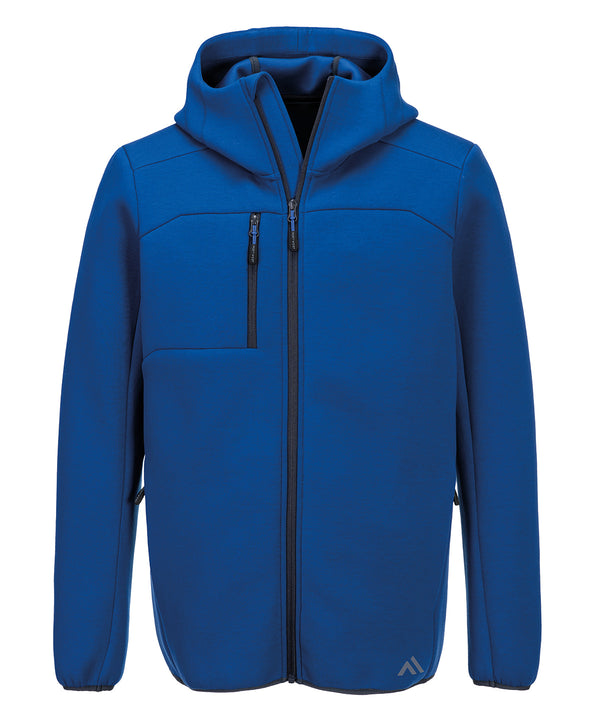 Portwest KX3 Sport Zip Hooded Sweater - Blue