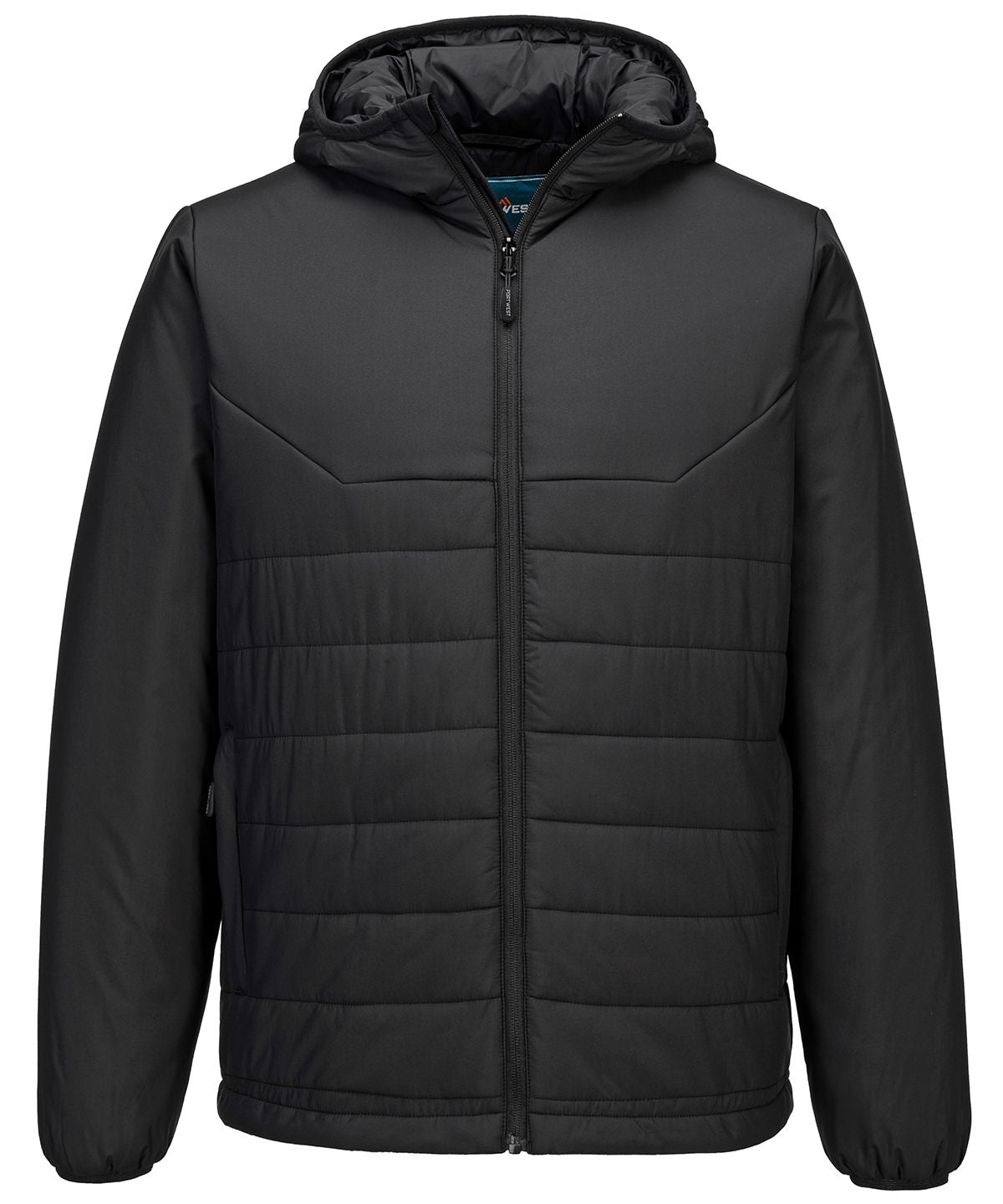 Portwest Professional Hooded Insulated Baffle Jacket - Black