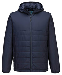 Portwest Professional Hooded Insulated Baffle Jacket - Black
